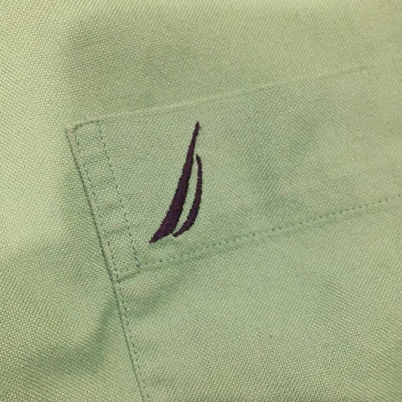 Green Nautica Button Down - Picture 5 of 6